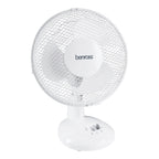 Benross 9" Desk Fan - White, Speed, Dial, Control, Airflow, Cooling, Versatile