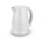 Tower T10075WHT Solitaire Kettle with 360° Swivel Base, Cord Storage, 1.5L, 3KW, White and Chrome Accents