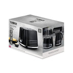Tower T20082BLK Solitaire 2 Slice Toaster Black Chrome Accents, 850W