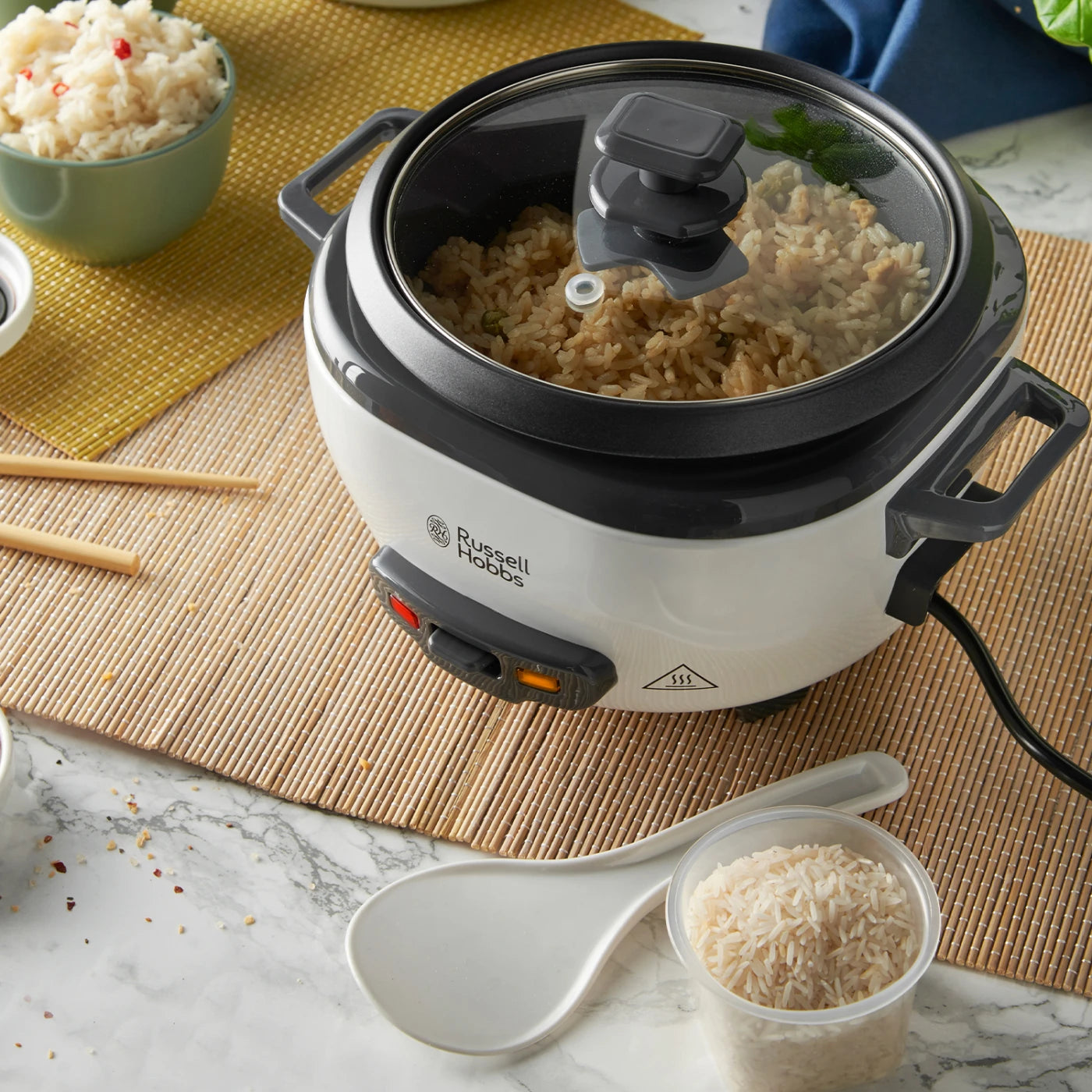 Russell Hobbs Rice Cooker - medium, Non Stick, Compact, Fast Heat Up - 27030