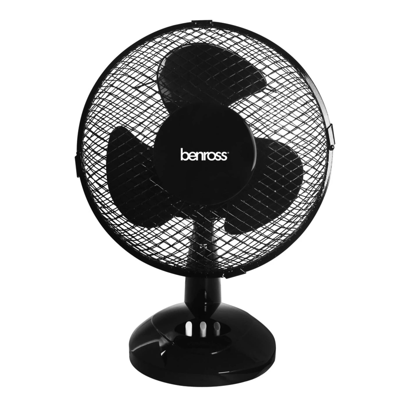 Benross 9" Desk Fan - White, Speed, Dial, Control, Airflow, Cooling, Versatile