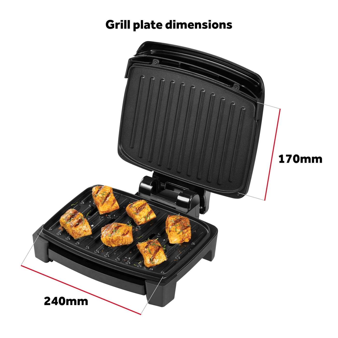 George Foreman Immersa Grill - Medium, Compact, Fast Heat Up, Energy Saving, Multi Functional, Adjustable - 28310