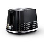 Tower T20082BLK Solitaire 2 Slice Toaster Black Chrome Accents, 850W