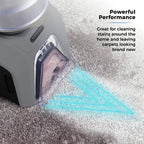 Tower T548006 AquajetPro Handy Cordless Spot Cleaner with BLDC Brushless Motor & Powerful Rotating Brush Bar, 0.3L Clean Tank, 0.4L Dirty Water Tank, 80W, Titanium & Tiffany Blue