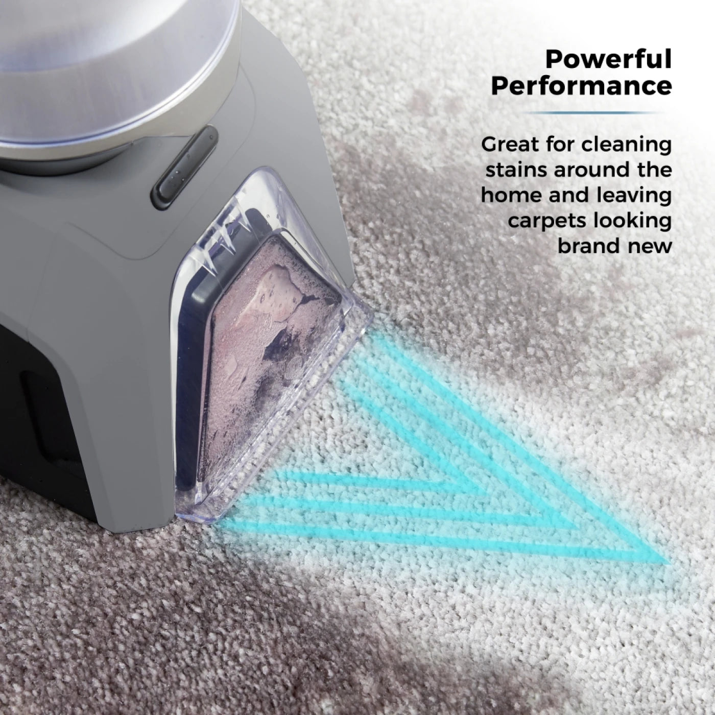 Tower T548006 AquajetPro Handy Cordless Spot Cleaner with BLDC Brushless Motor & Powerful Rotating Brush Bar, 0.3L Clean Tank, 0.4L Dirty Water Tank, 80W, Titanium & Tiffany Blue