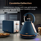 Tower T10044RG Cavaletto Pyramid Kettle with Fast Boil, Detachable Filter, 1.7L, 3000W