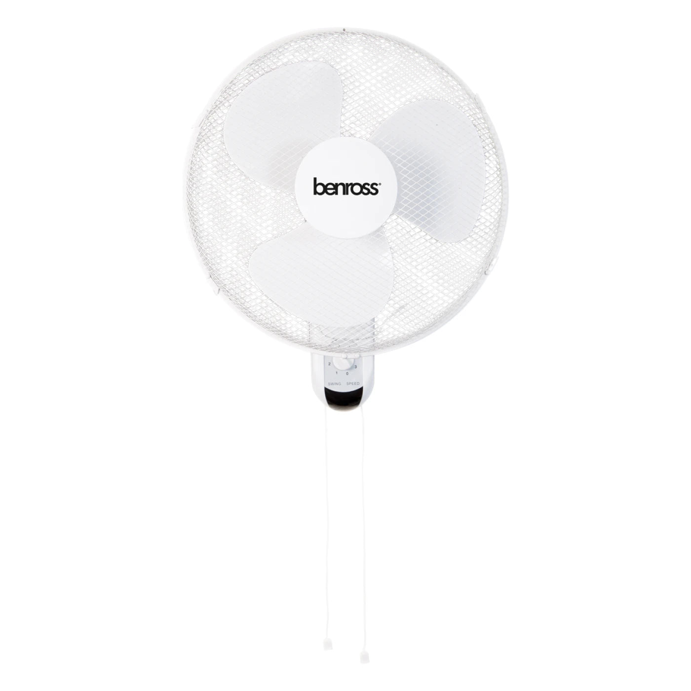 Benross 16" Oscillating Wall Fan Mounted, Speed, Oscillation, Tilting Head, Hassle Free Control