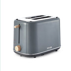 Tower T20027G Scandi 2 Slice Toaster with Adjustable Browning Control, Centring Function, 800W, Grey