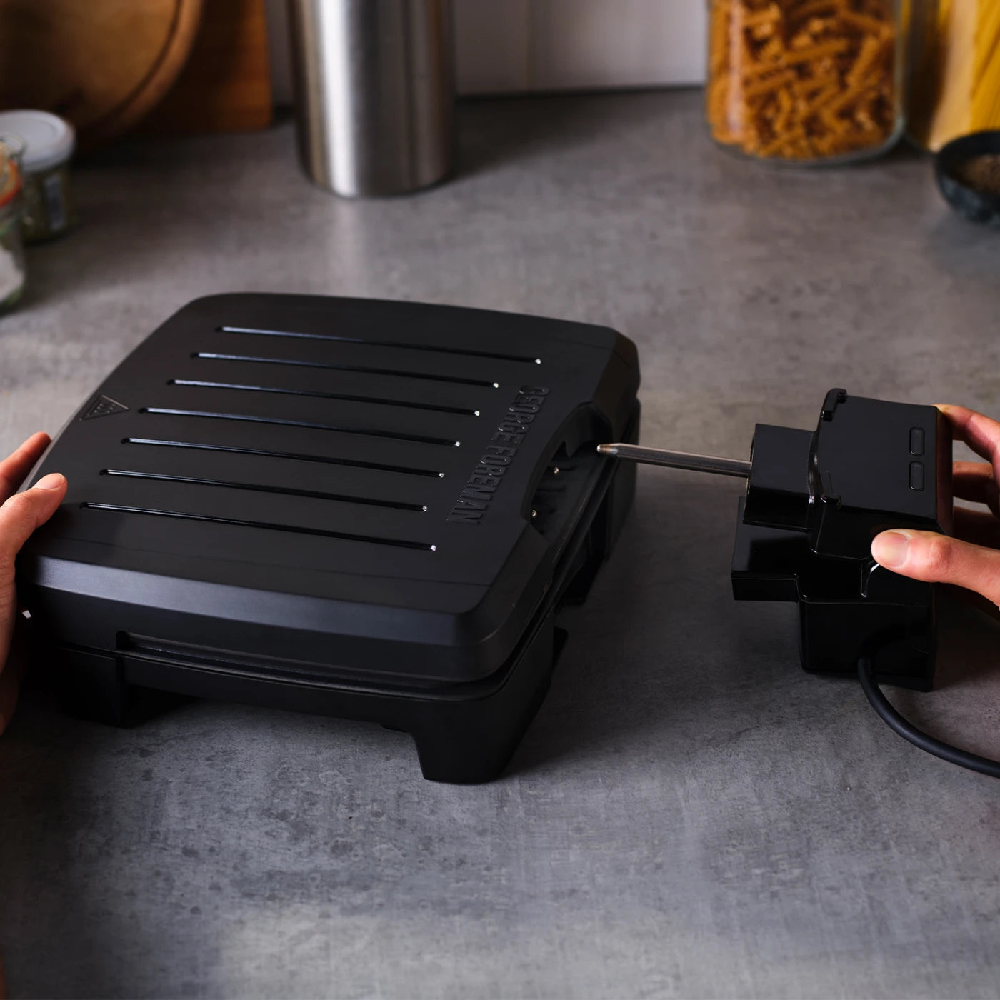 George Foreman Immersa Grill - Medium, Compact, Fast Heat Up, Energy Saving, Multi Functional, Adjustable - 28310