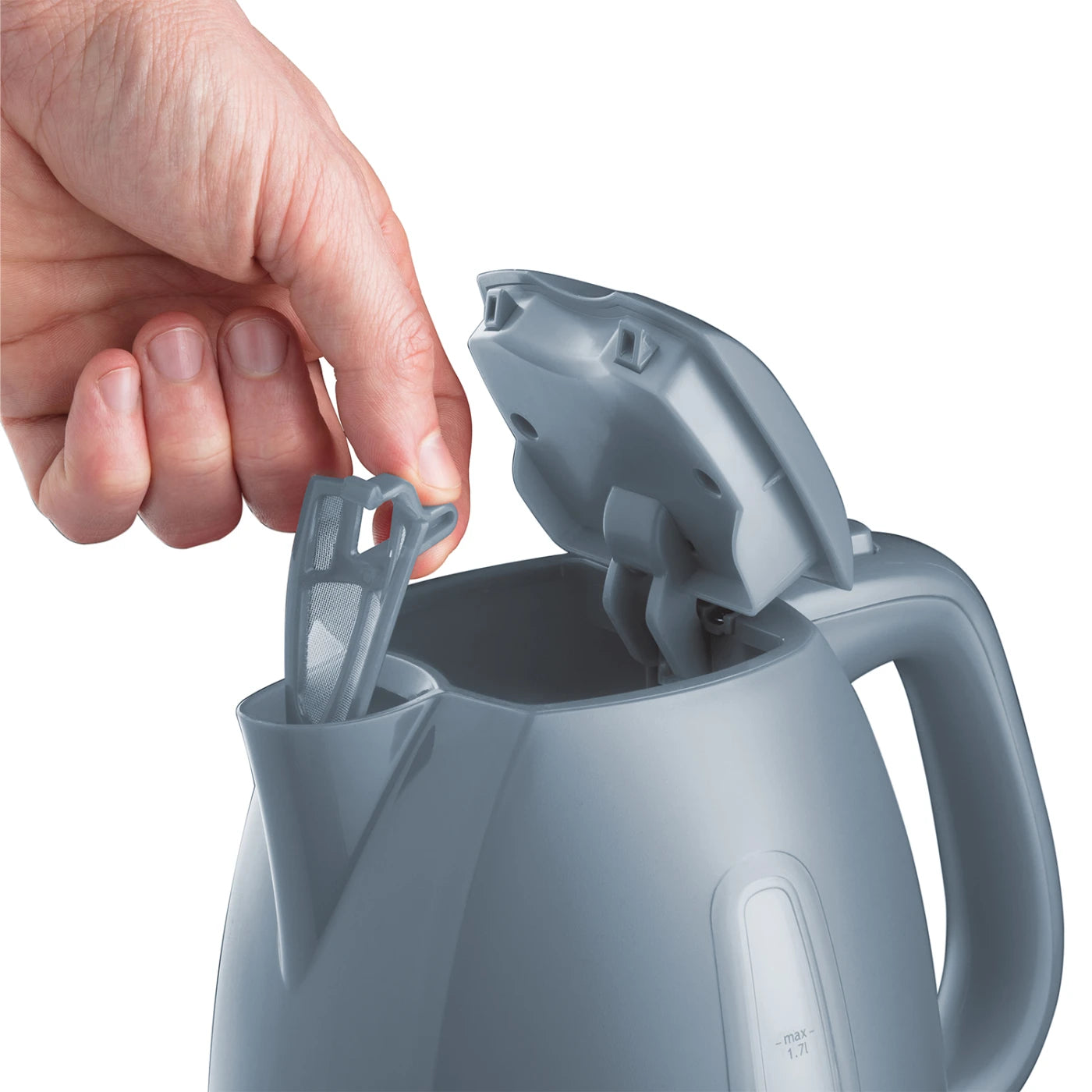 Russell Hobbs Textures Kettle, Grey, Fast Heat Up, Stylish - 21274