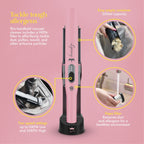Swan SC15829QOC TV’s Queen of Clean Handheld Cordless Vacuum Cleaner, Lightweight, 2 Speed Settings, Includes 2 in 1 Nozzle, Sofa Brush, and Motorised Pet Tool, 14.8V, Pink