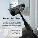 Tower T134000PL Corded Handheld Steam Cleaner with 9 Accessories, 1050W, Platinum