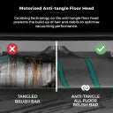 Tower T513011PETS VL80 Cordless 3-in-1 Pole Vacuum Cleaner with Flexi Pole, HEPA 12 Filter & Anti-Tangle Floor Head, 1L Dust Tank, 29.6V Li-ion, Ocean Teal