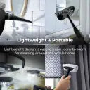 Tower T134000PL Corded Handheld Steam Cleaner with 9 Accessories, 1050W, Platinum