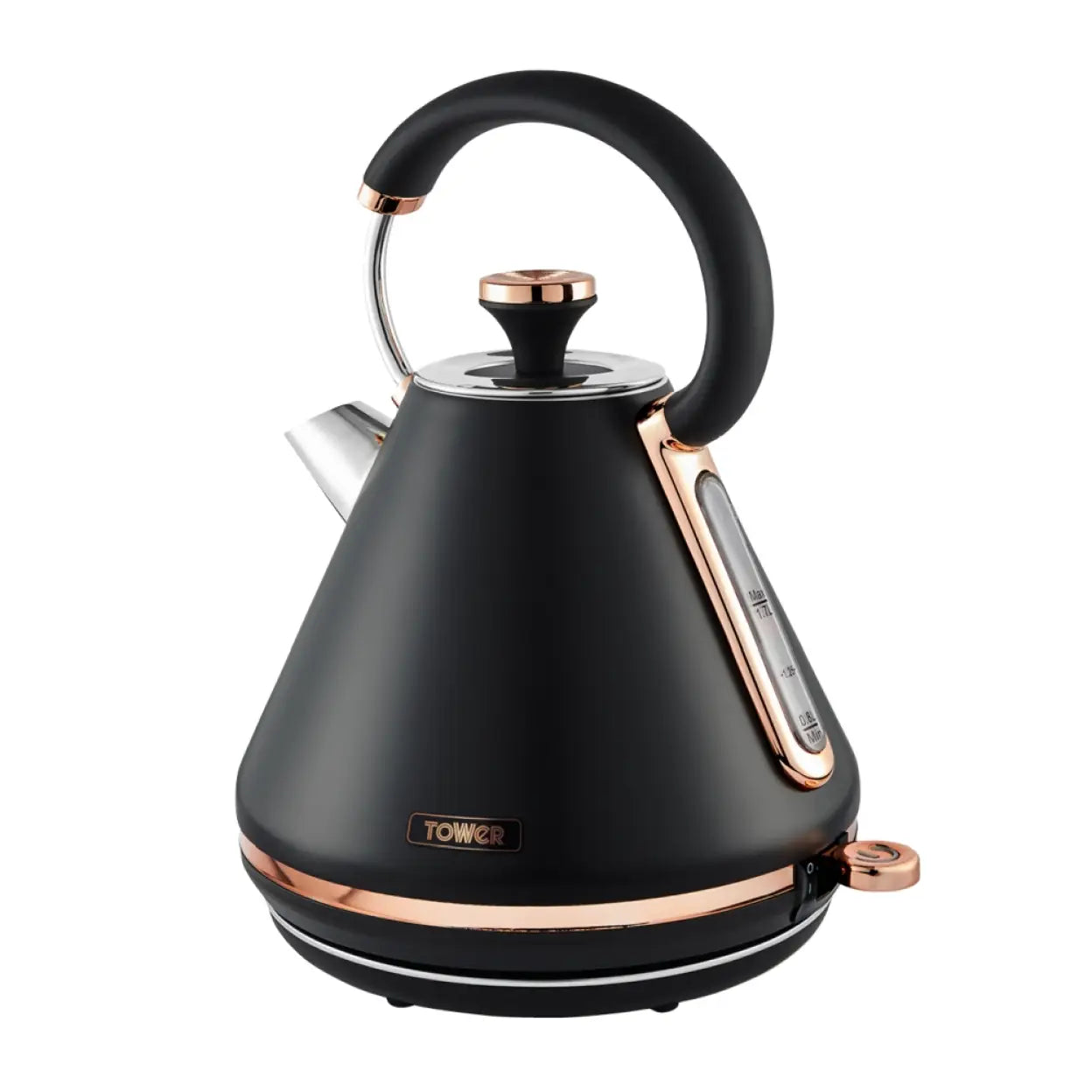 Tower T10044RG Cavaletto Pyramid Kettle with Fast Boil, Detachable Filter, 1.7L, 3000W