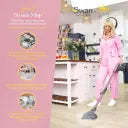 Swan SC30131QOC TV’s Queen of Clean 16-in-1 Steam Mop with 3 Steam Settings, 16 Accessories, Detachable Handheld Function and 5M Power Cord, Pink
