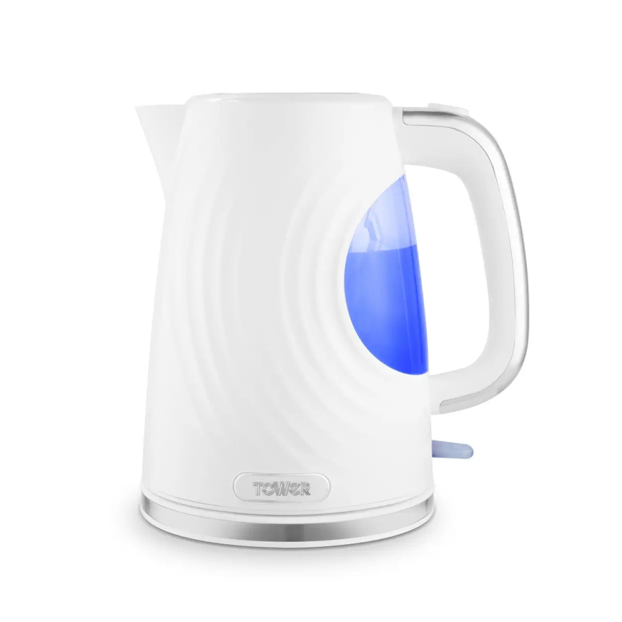 Tower T10083BLK Sonar Textured Kettle with Large Viewing Window & Blue Light, 360 Degree Base, 3000W, 1.7L