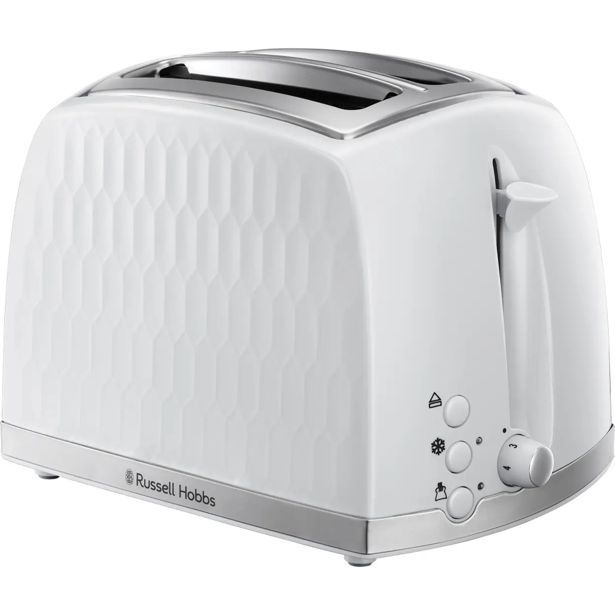 Russell Hobbs Honeycomb 2 slice, Fast Heat Up, Stylish - 26063
