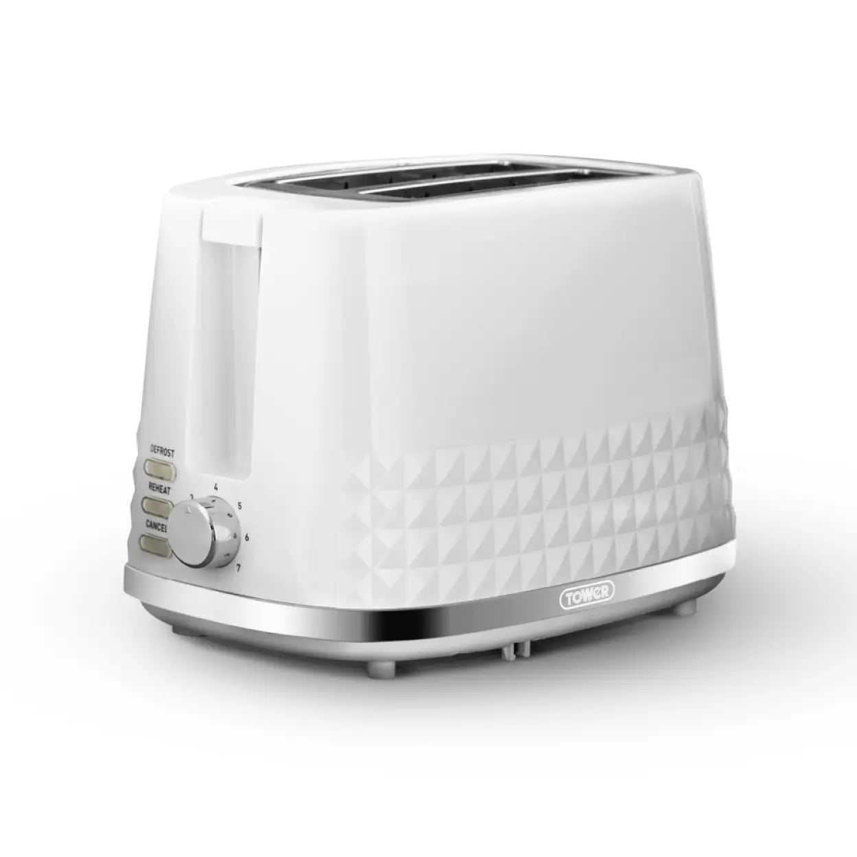 Tower T20082BLK Solitaire 2 Slice Toaster Black Chrome Accents, 850W