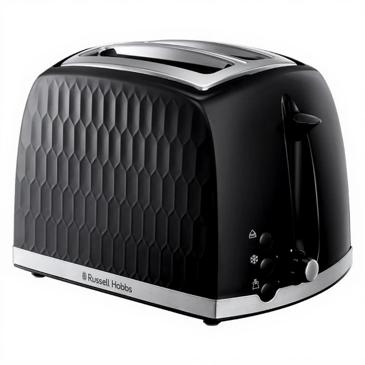 Russell Hobbs Honeycomb 2 slice, Fast Heat Up, Stylish - 26063