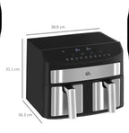 8L Dual Zone Air Fryer with 10 in 1 Function Sync
Cook