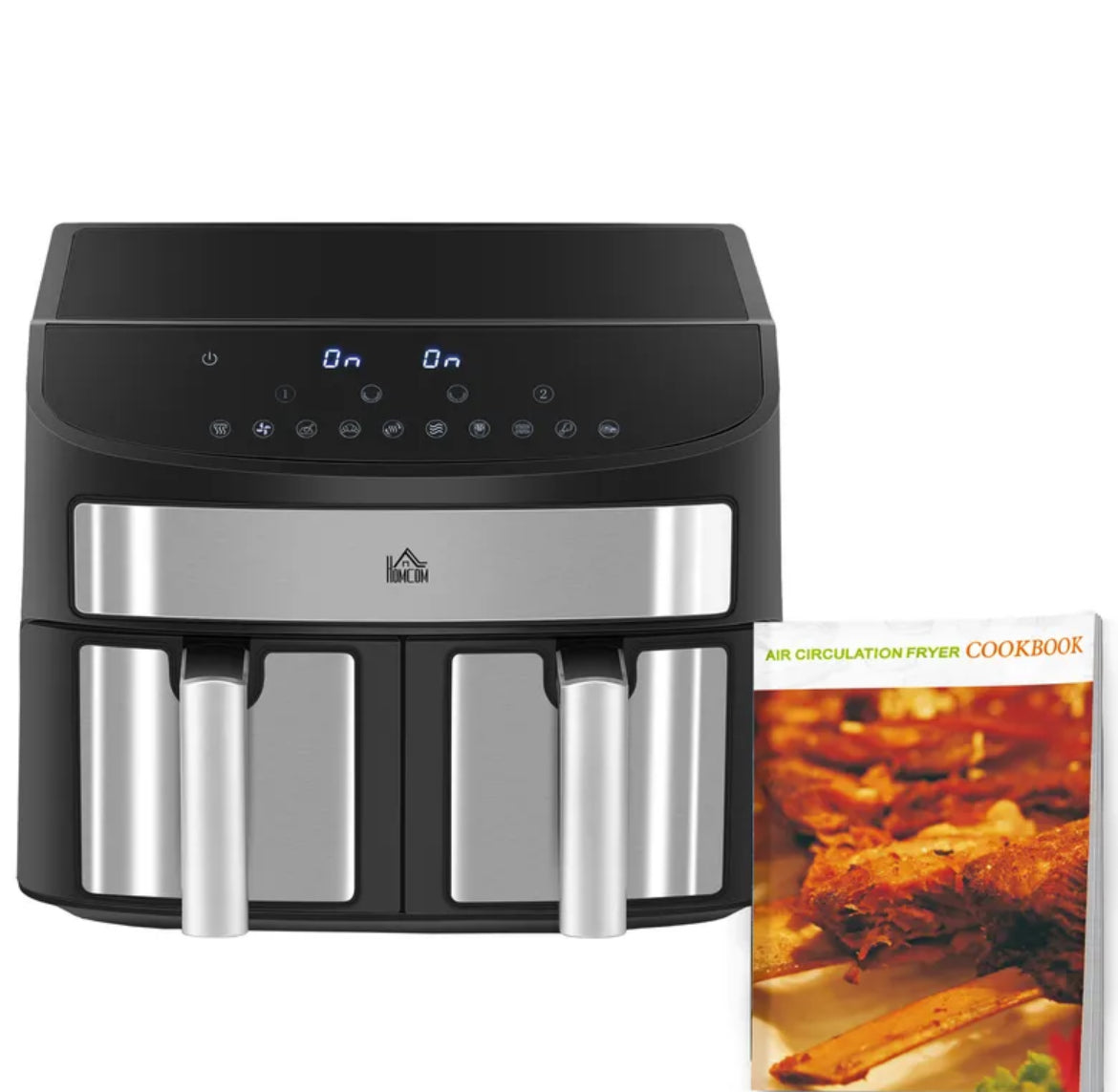 8L Dual Zone Air Fryer with 10 in 1 Function Sync
Cook