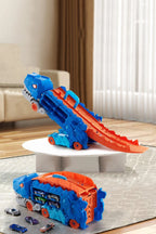 Dinosaur Toy Truck Set with 8 Mini Racing Cars