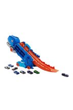 Dinosaur Toy Truck Set with 8 Mini Racing Cars