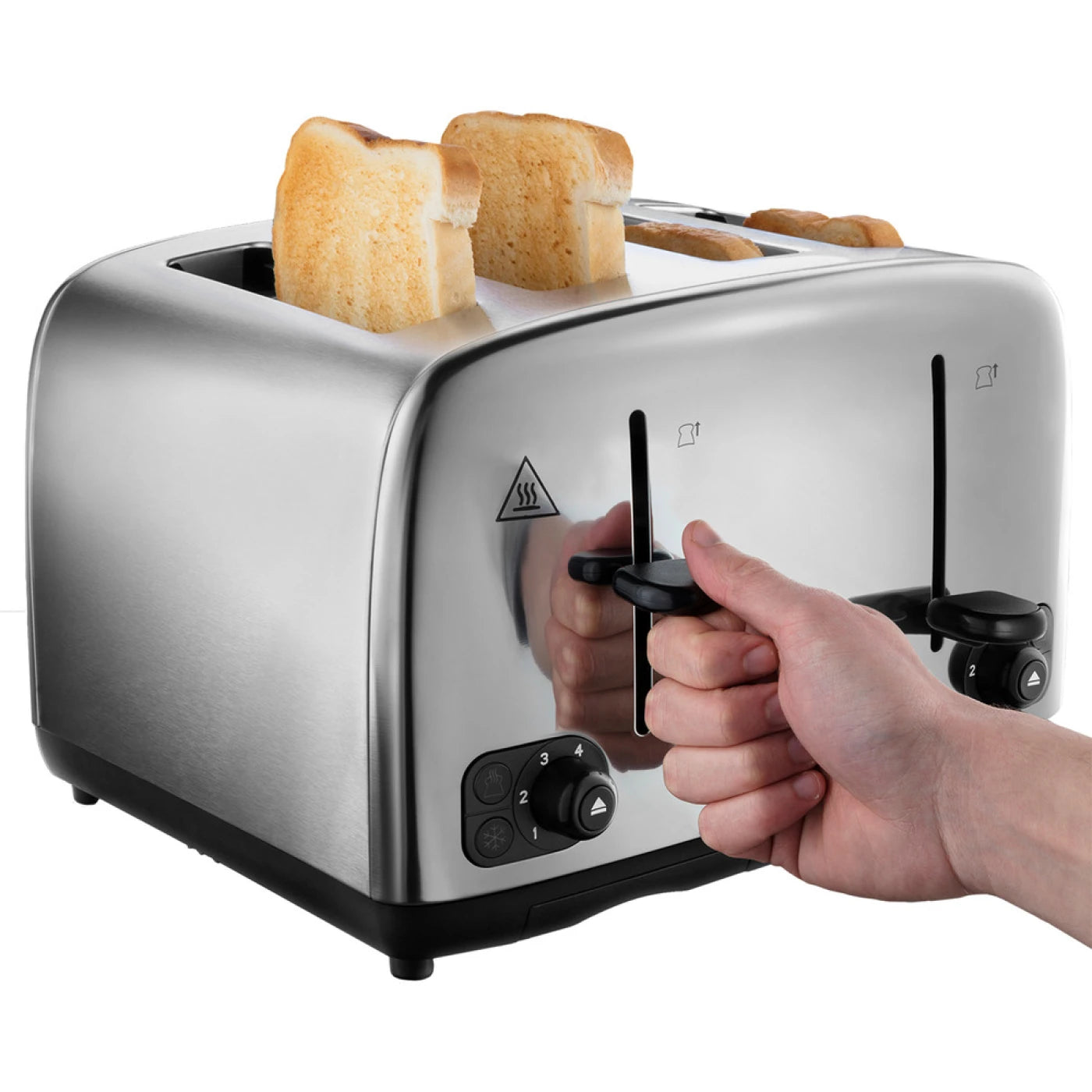 Russell Hobbs Classics 4 slice - Brushed/Polished, Stylish - 24090