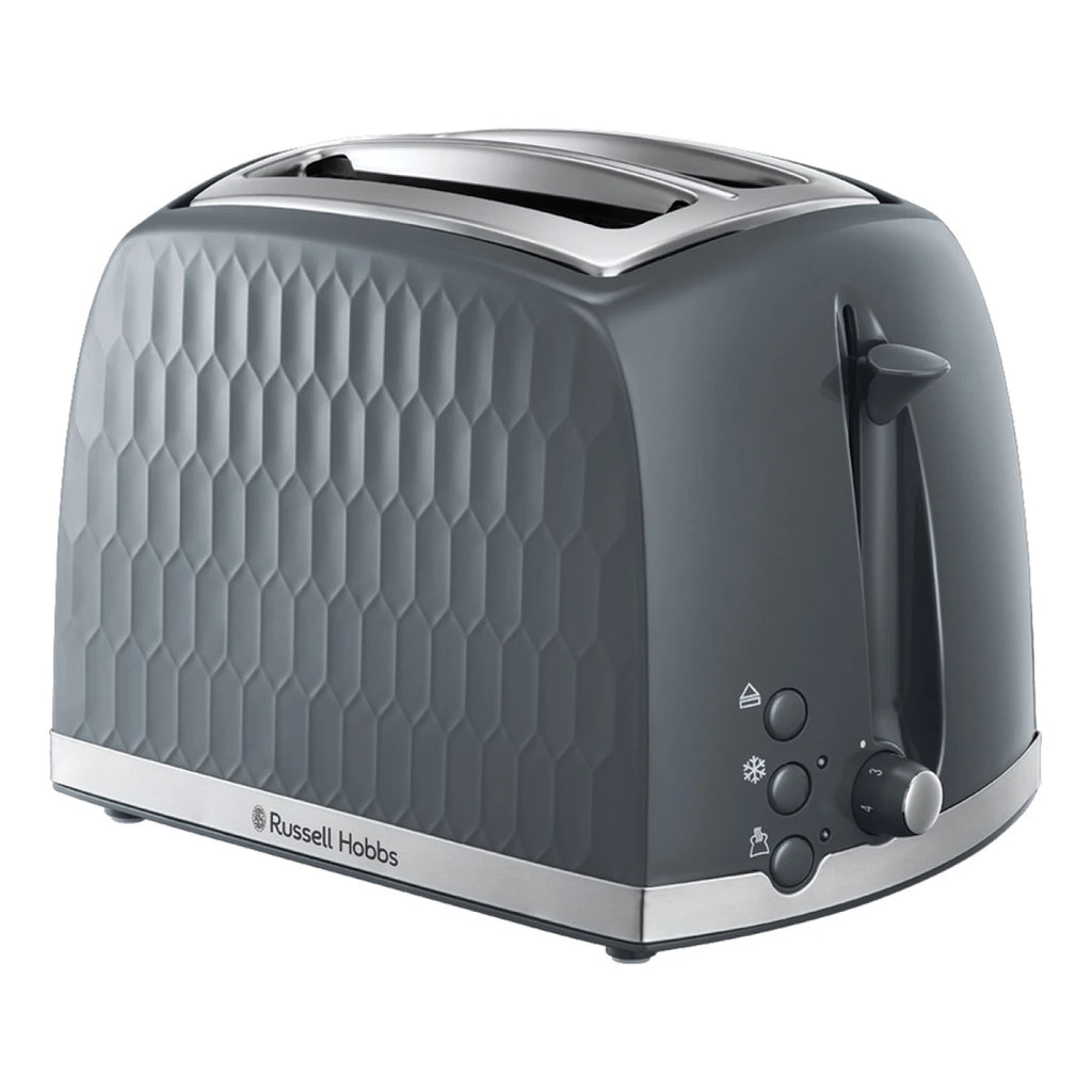 Russell Hobbs Honeycomb 2 slice, Fast Heat Up, Stylish - 26063