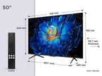 TCL 50C6KS 50” QD-Mini LED TV, 4K HDR Premium, Smart TV Powered by Google TV (Dolby Vision & Atmos, Game Master, Hands-Free Voice Control, compatible with Google Assistant, Apple AirPlay 2 & Alexa)