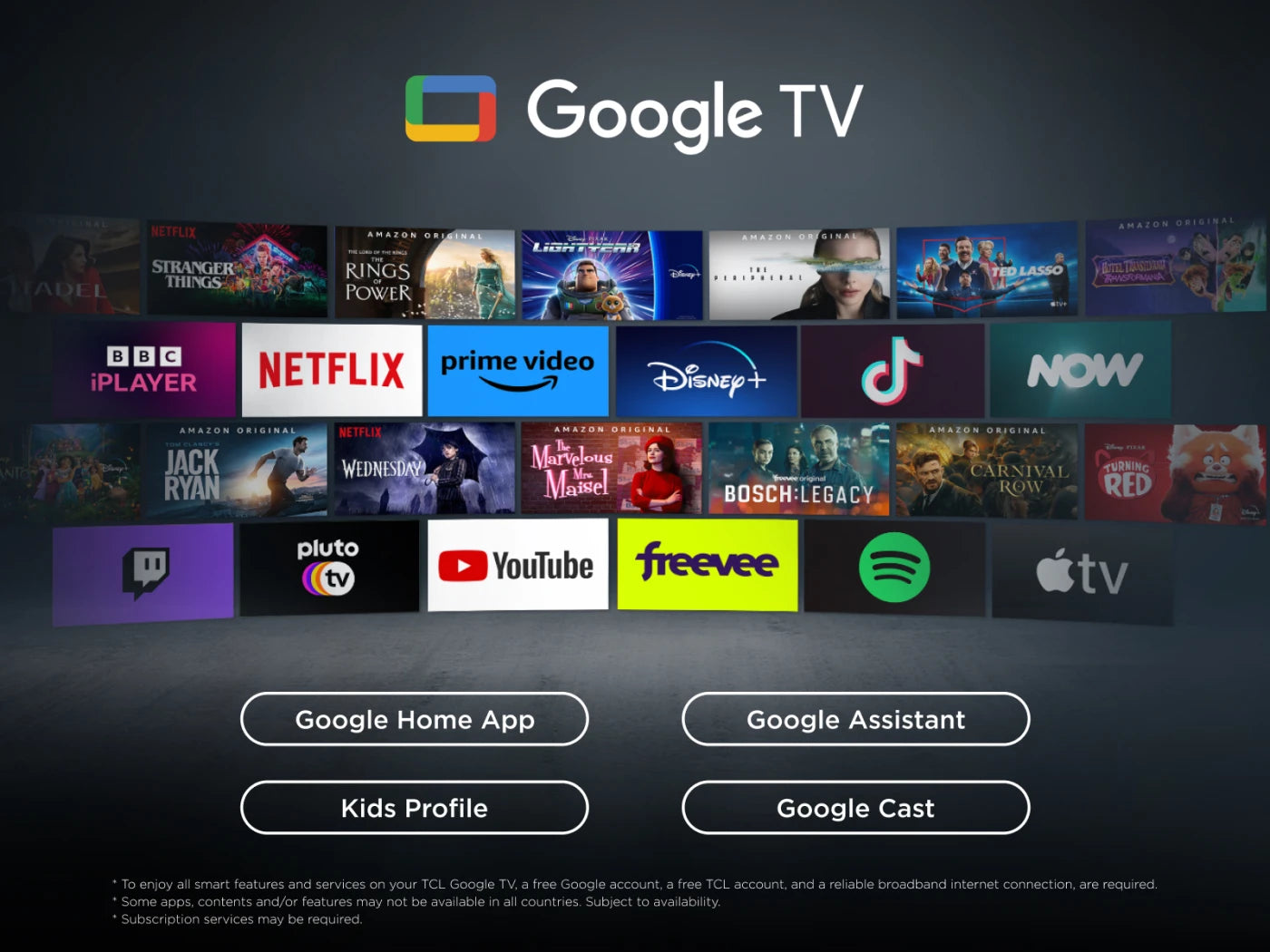 TCL 55C6KS 55” QD-Mini LED TV, 4K HDR Premium, Smart TV Powered by Google TV (Dolby Vision & Atmos, Onkyo 2.1 Sound System, Game Master, Hands-Free Voice Control, compatible with Google Assistant, Apple AirPlay 2 & Alexa)