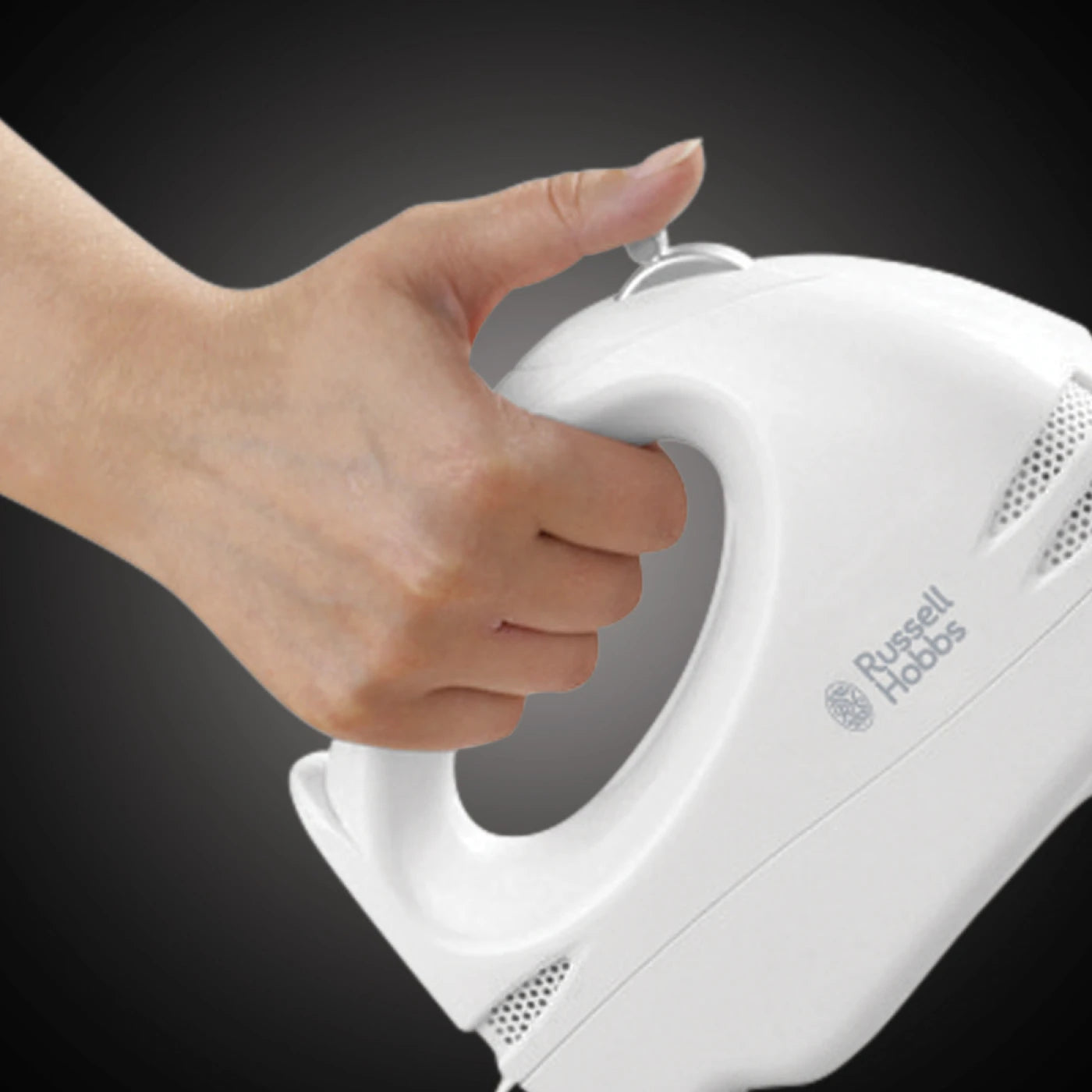 Russell Hobbs Food Collection Hand Mixer, Non Stick, Compact, Fast Heat Up, Adjustable