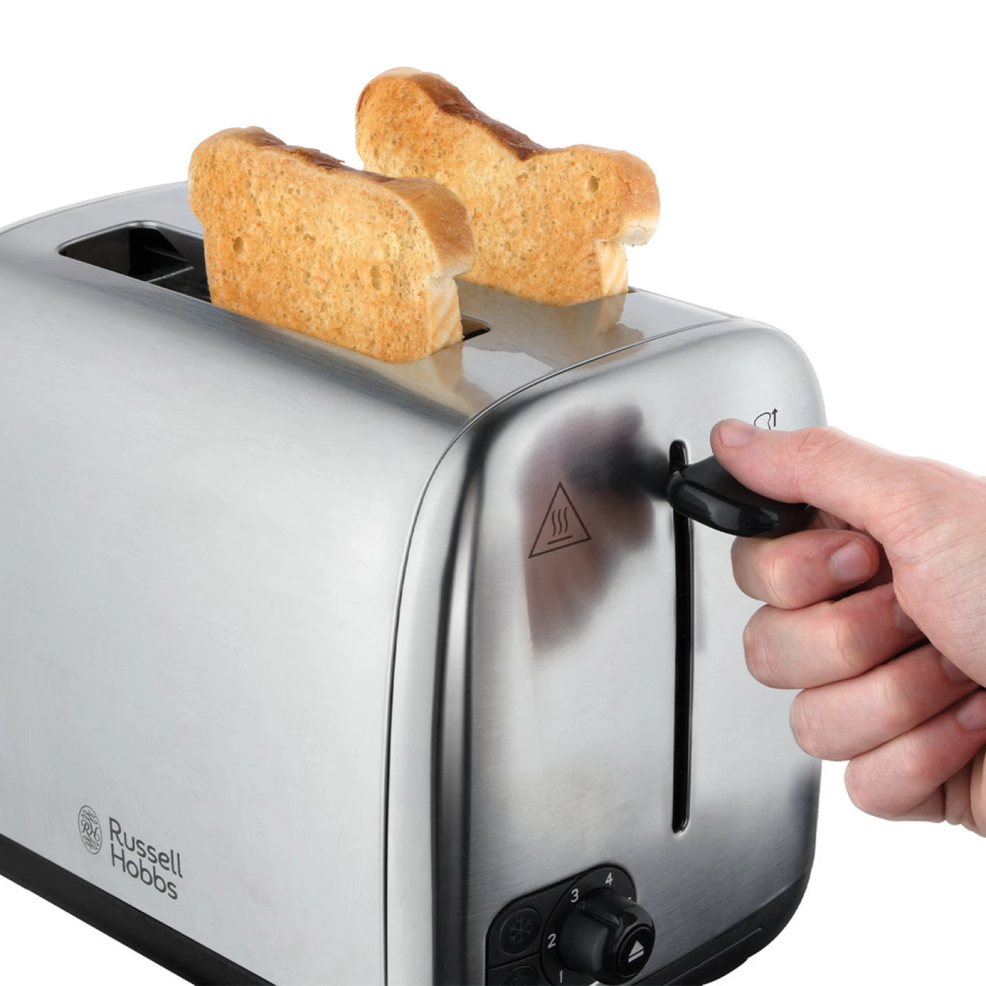 Russell Hobbs Classics 2 slice - Brushed/Polished, Fast Heat Up, Stylish - 24080