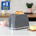 Russell Hobbs Honeycomb 2 slice, Fast Heat Up, Stylish - 26063