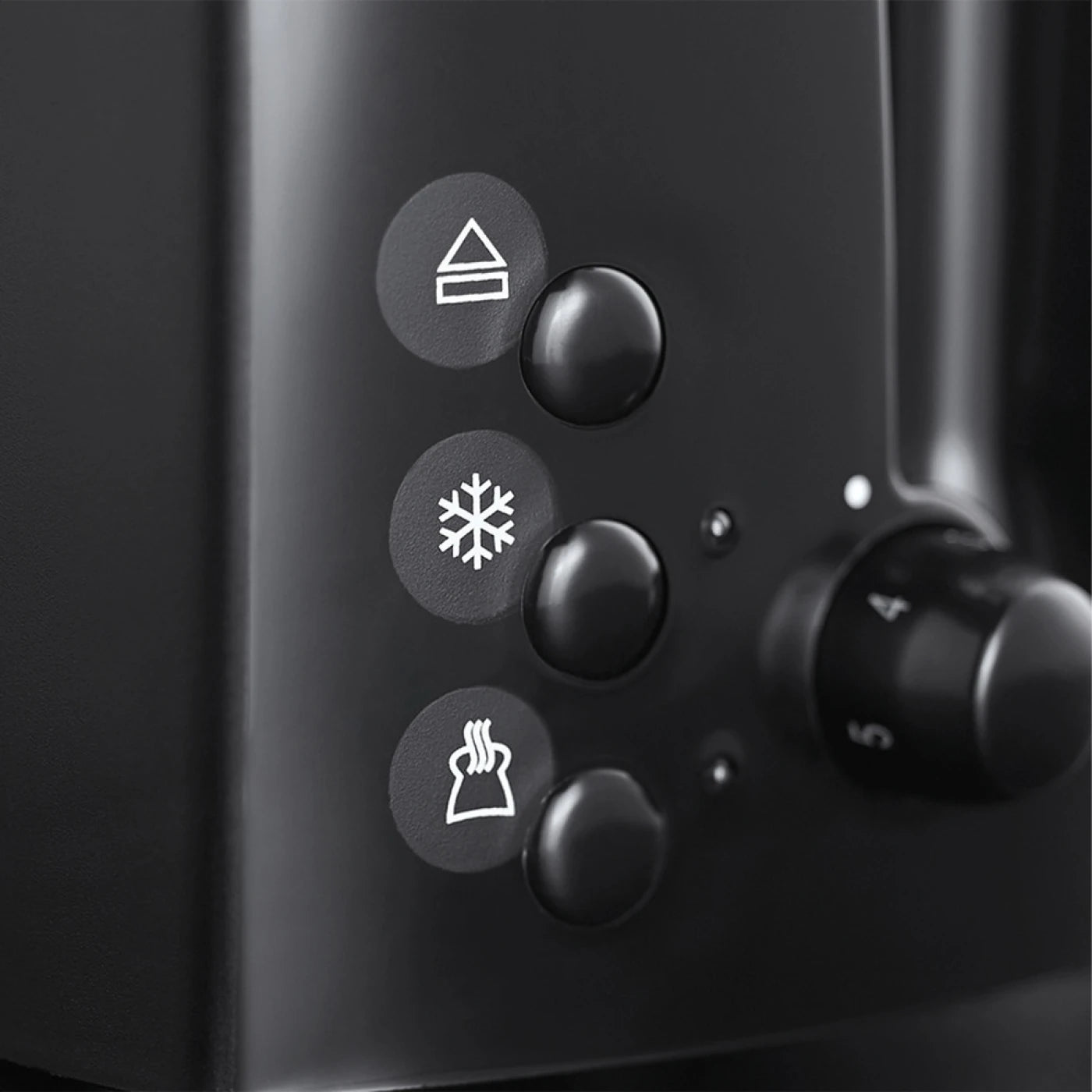 Russell Hobbs Textures 4 slice, Black, Adjustable, Stylish - 21651