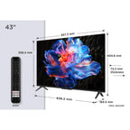 TCL 65V6C 65” Direct LED TV, 4K HDR TV, Smart TV Powered by Google TV (Dolby Vision & Atmos, Motion clarity, compatible with Google Assistant & Alexa)