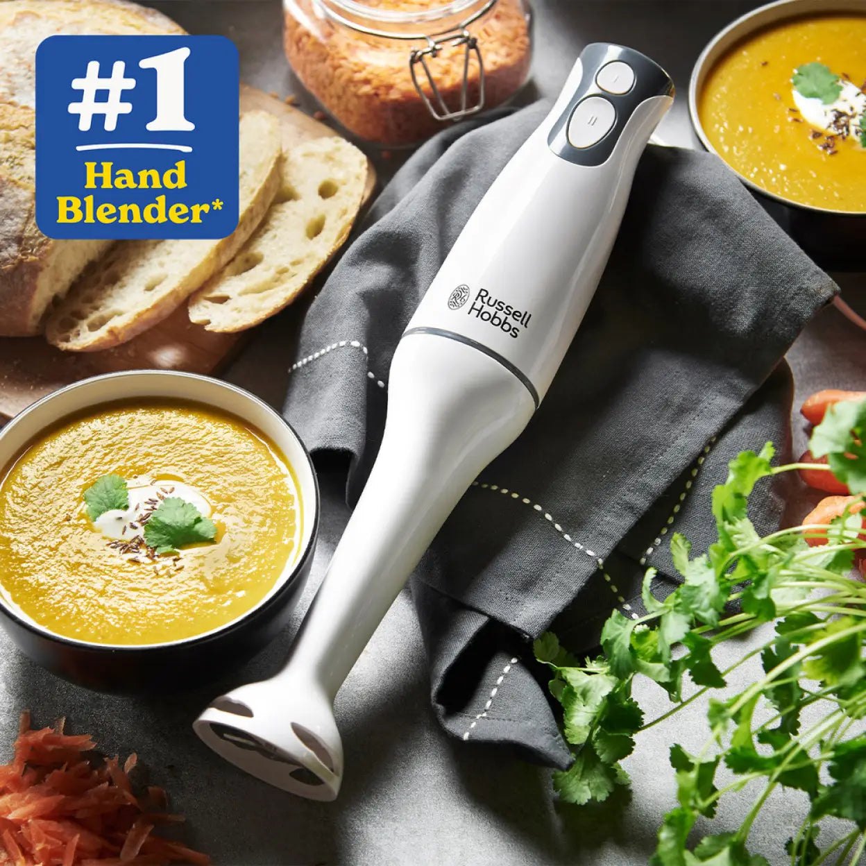 Russell Hobbs Food Collection Hand Blender, Compact, Stylish