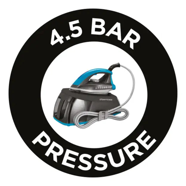 Russell Hobbs SteamPower Aqua, 4.5 Bar, 1.3L, 90g steam output, Non Stick, Compact, Fast Heat Up, Stylish - 24510