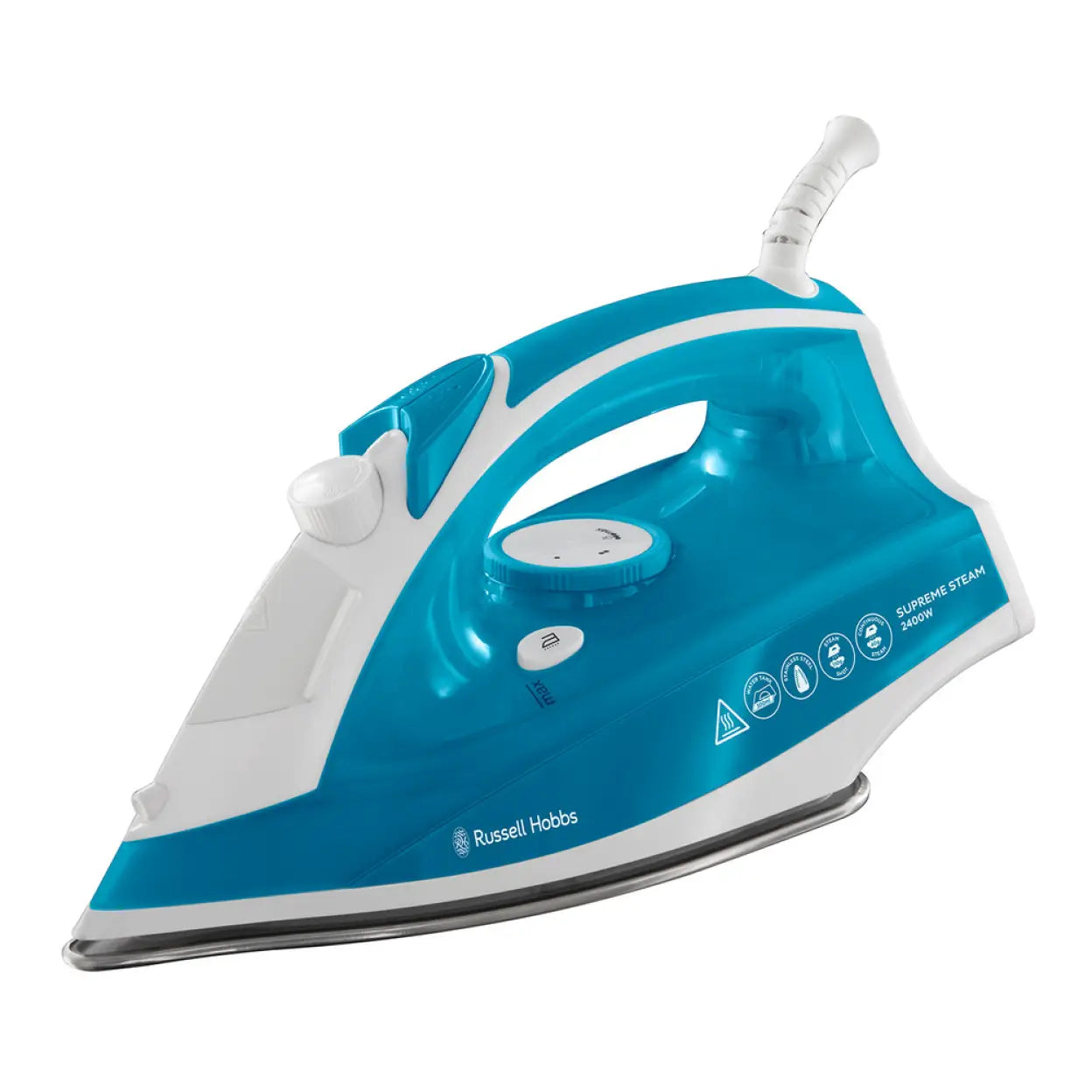 Russell Hobbs Supremesteam 2400,SS,40/110,2m, Blue, Non Stick, Fast Heat Up, Stylish - 23061