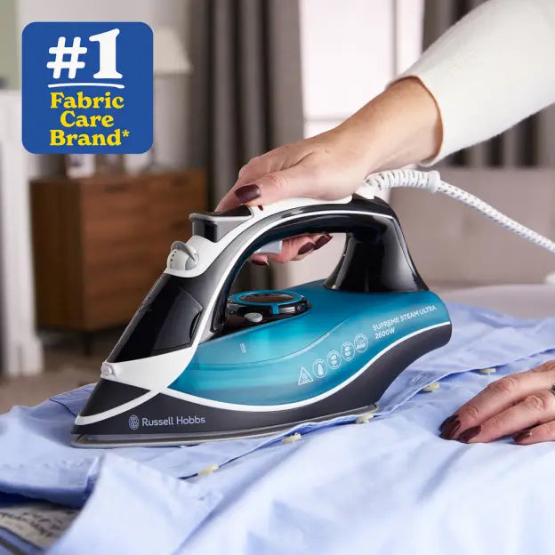 Russell Hobbs Supremesteam 2600,Cer,60/155,AC,ASO,3m, Non Stick, Fast Heat Up, Stylish - 23260
