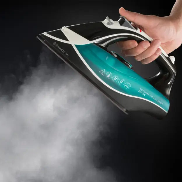 Russell Hobbs Supremesteam 2600,Cer,60/155,AC,ASO,3m, Non Stick, Fast Heat Up, Stylish - 23260